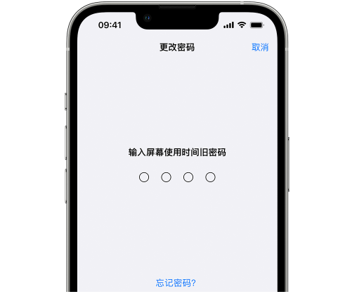 安塞iPhone屏幕维修分享iPhone屏幕使用时间密码忘记了怎么办 